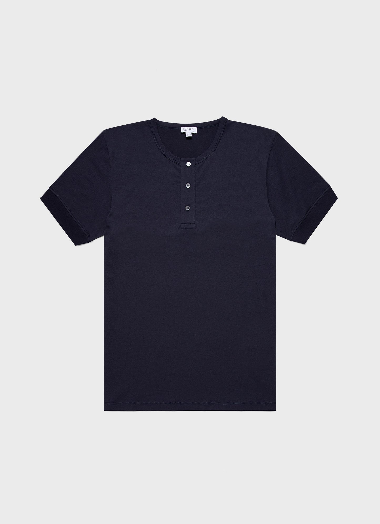Henley T Shirt In Navy