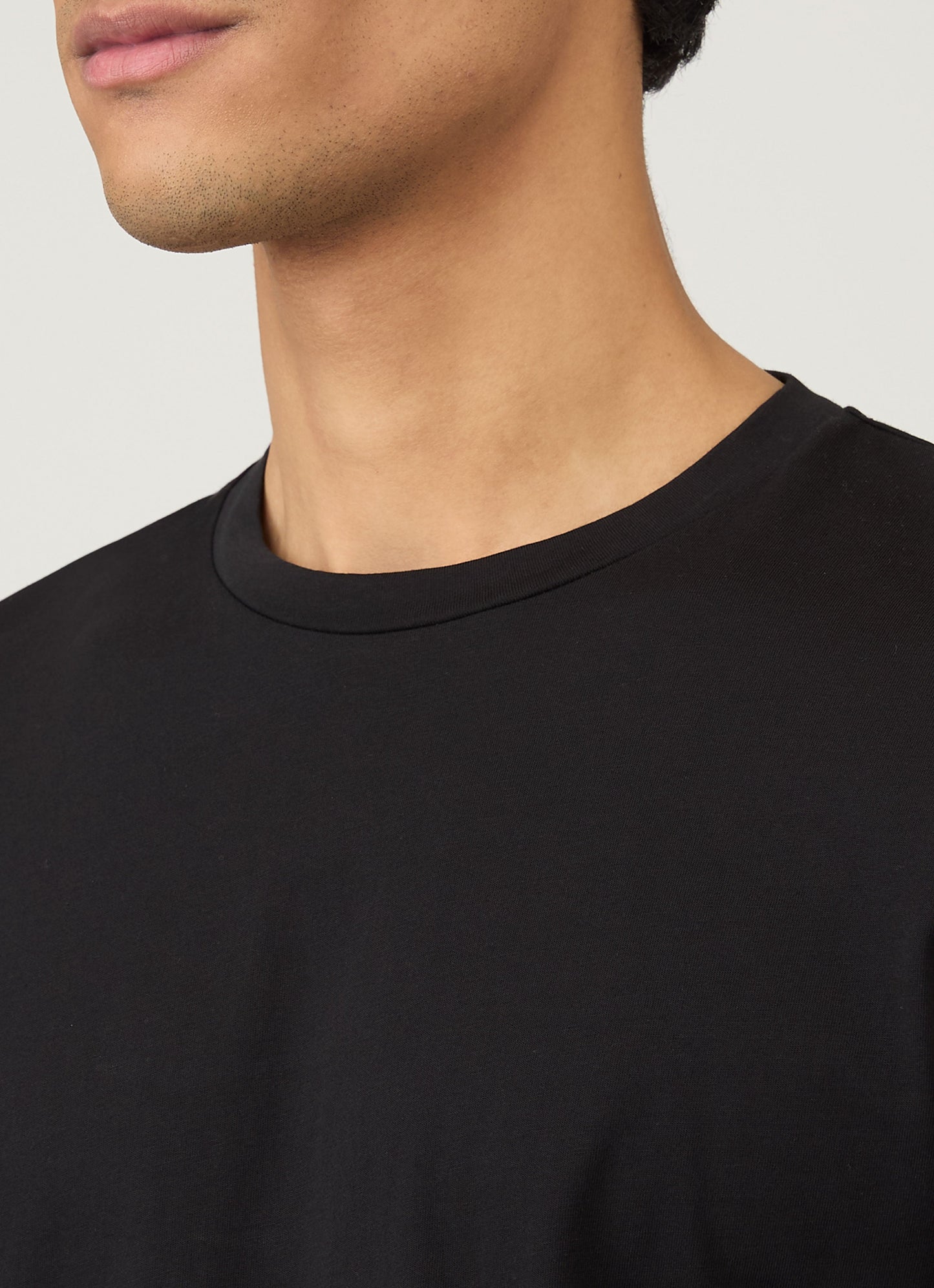 Mens Long Sleeve Riviera T Shirt In Black
