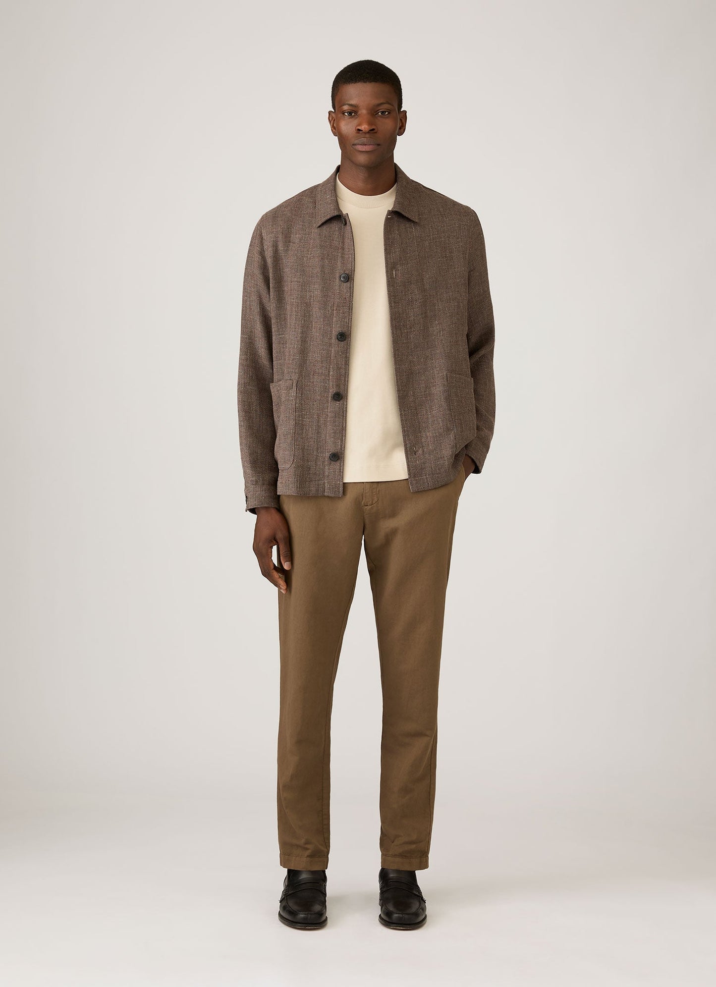 Mens Relaxed Fit Heavyweight Tshirt In Hazelwood Mtsh0181 Brgt