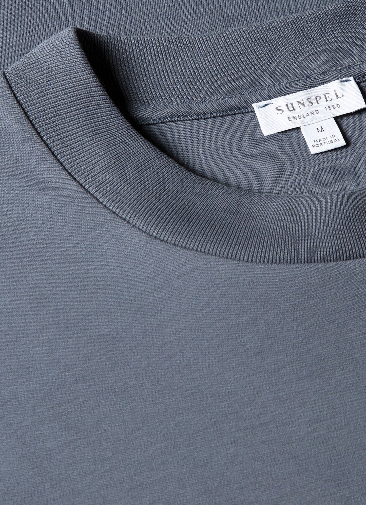 Mens Relaxed Fit Heavyweight Tshirt In Slate Blue Mtsh0181 Buua