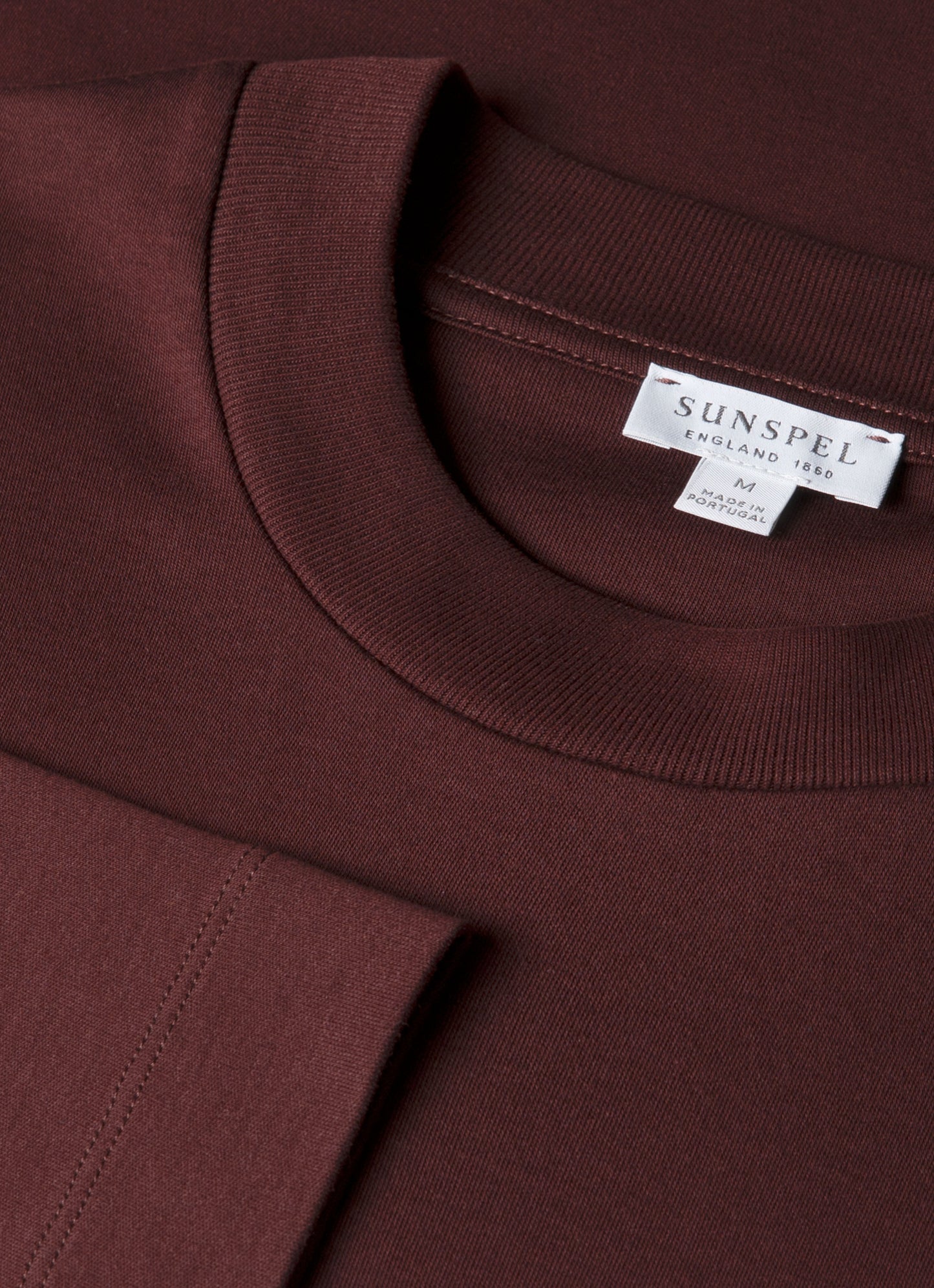 Mens Long Sleeve Heavyweight Tshirt In Bakelite Mtsh0182 Rdel