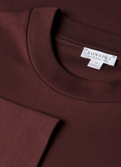 Mens Long Sleeve Heavyweight Tshirt In Bakelite Mtsh0182 Rdel