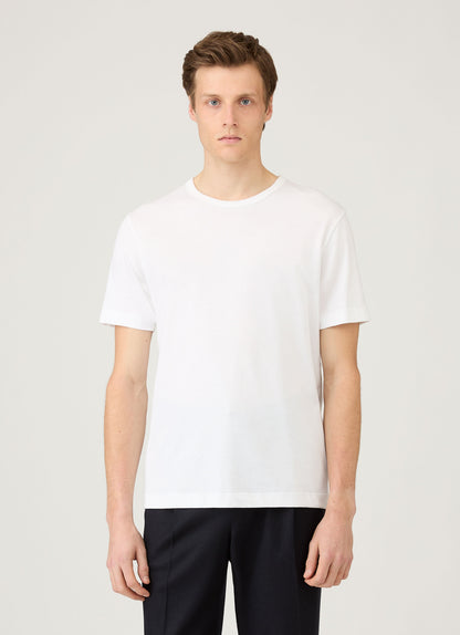 Mens Single Jersey Tshirt In White Mtsh0187 Whaa