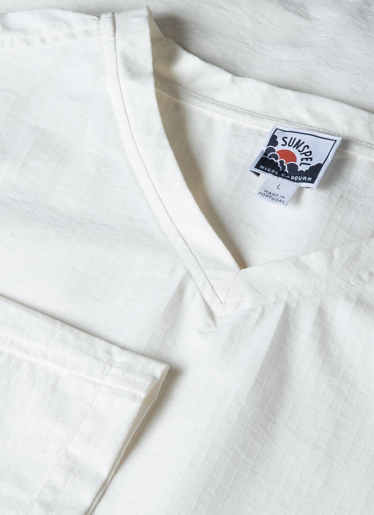 Mens Nigel Cabourn Ripstop Army Smock In Off White Ncmtop2501 Whba