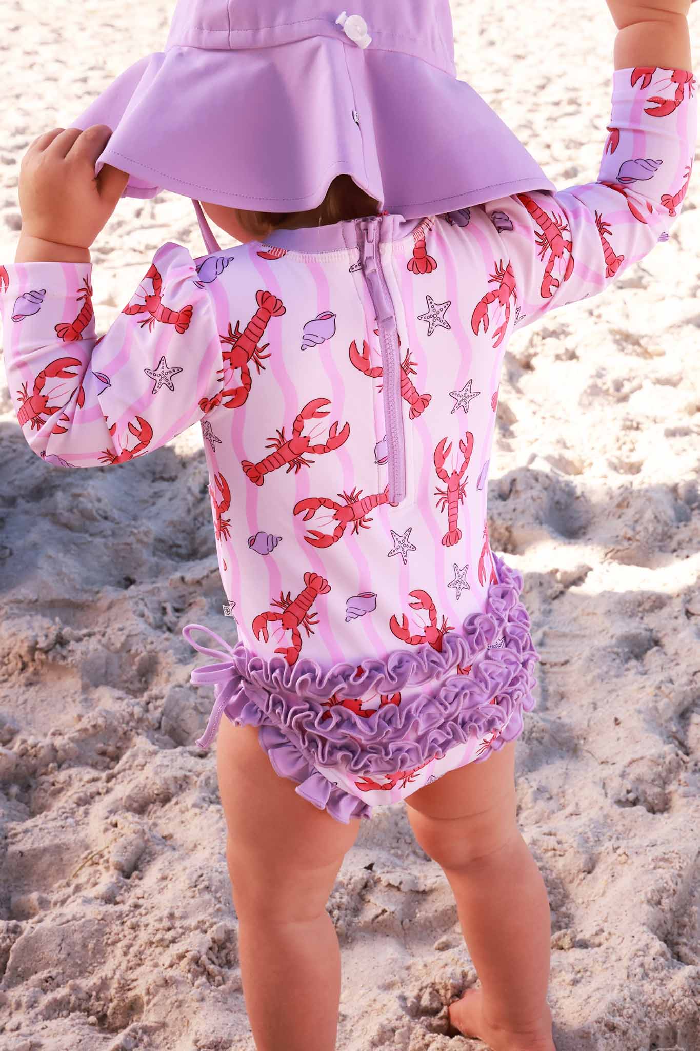 Solid Sun Hat | Seashell Purple