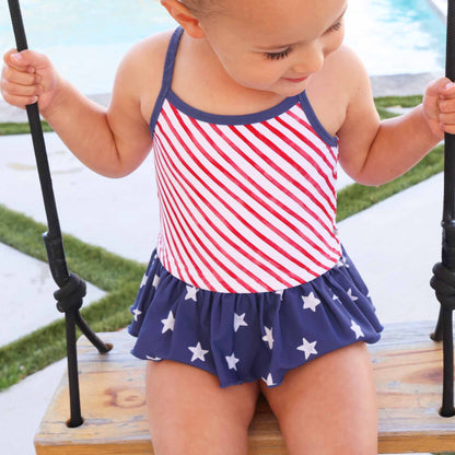 Two Piece Strappy Tankini | Star-Spangled Summer