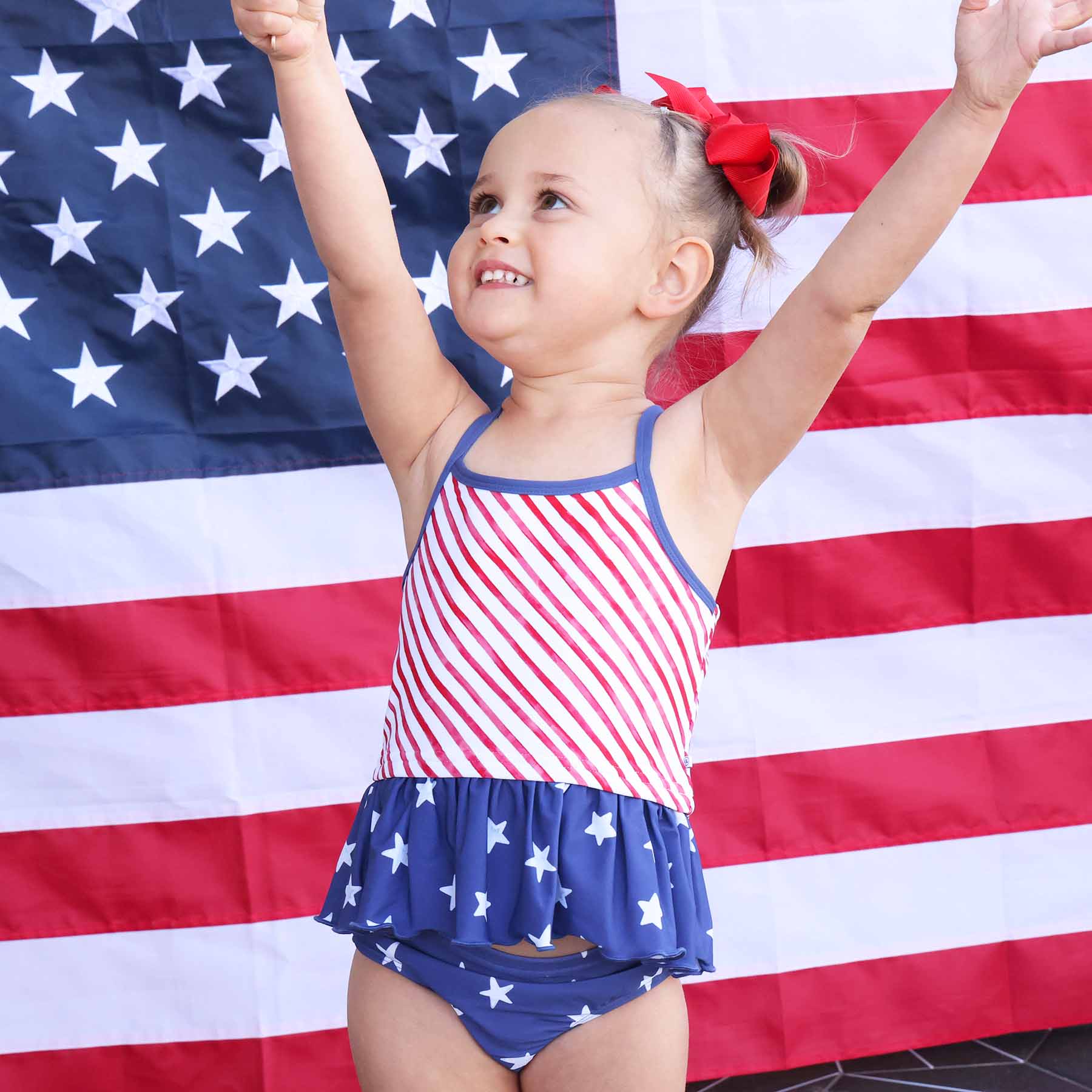 Two Piece Strappy Tankini | Star-Spangled Summer