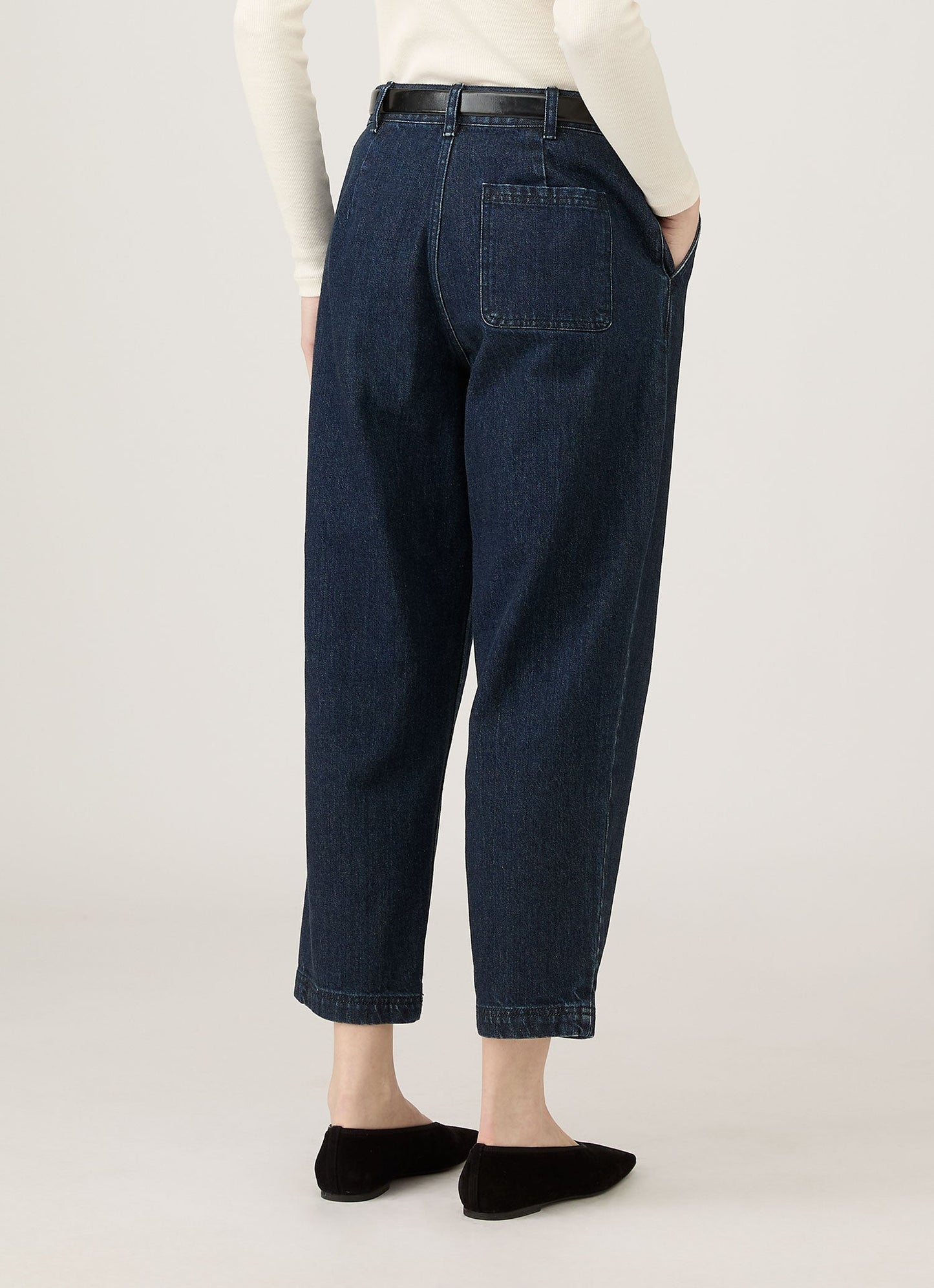 Womens Denim Tapered Trouser Denim Rinse Wash