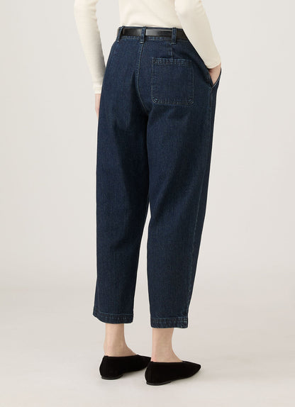 Womens Denim Tapered Trouser Denim Rinse Wash