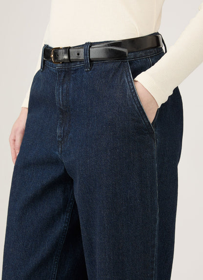 Womens Denim Tapered Trouser Denim Rinse Wash