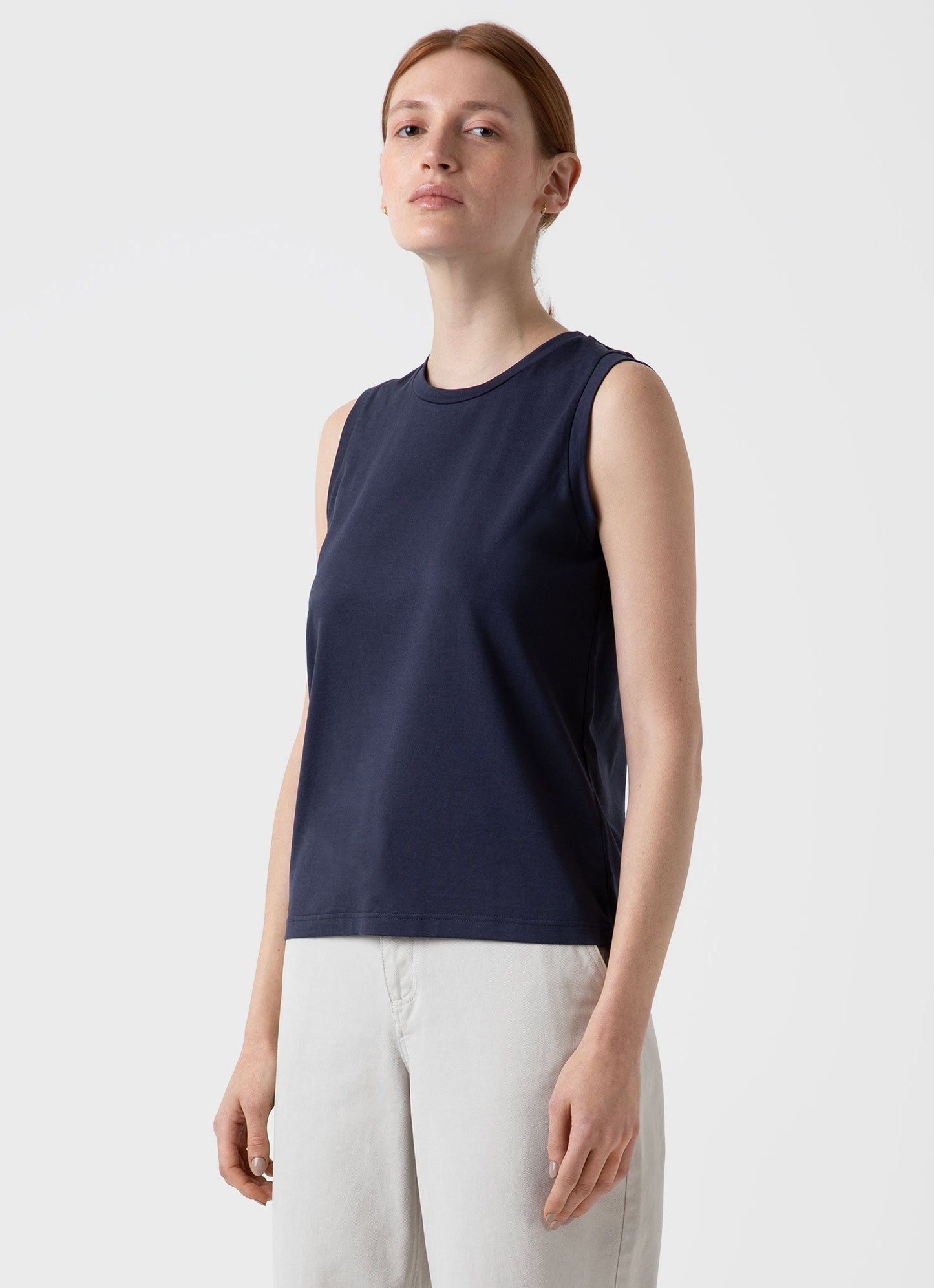Boy Fit Tank T Shirt In Navy