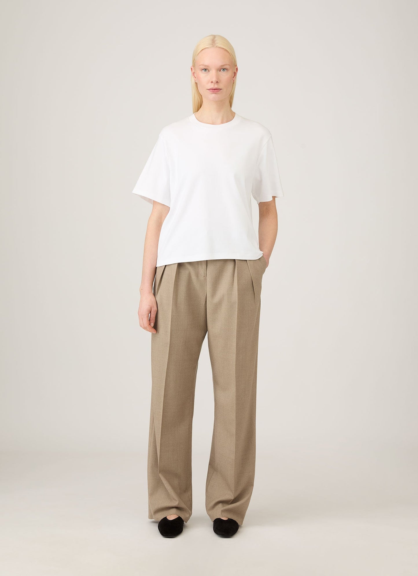 Womens Boxy Heavyweight Tshirt In White Wtsh0164 Whaa